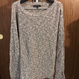 Banana Republic grey marled high-low sweater